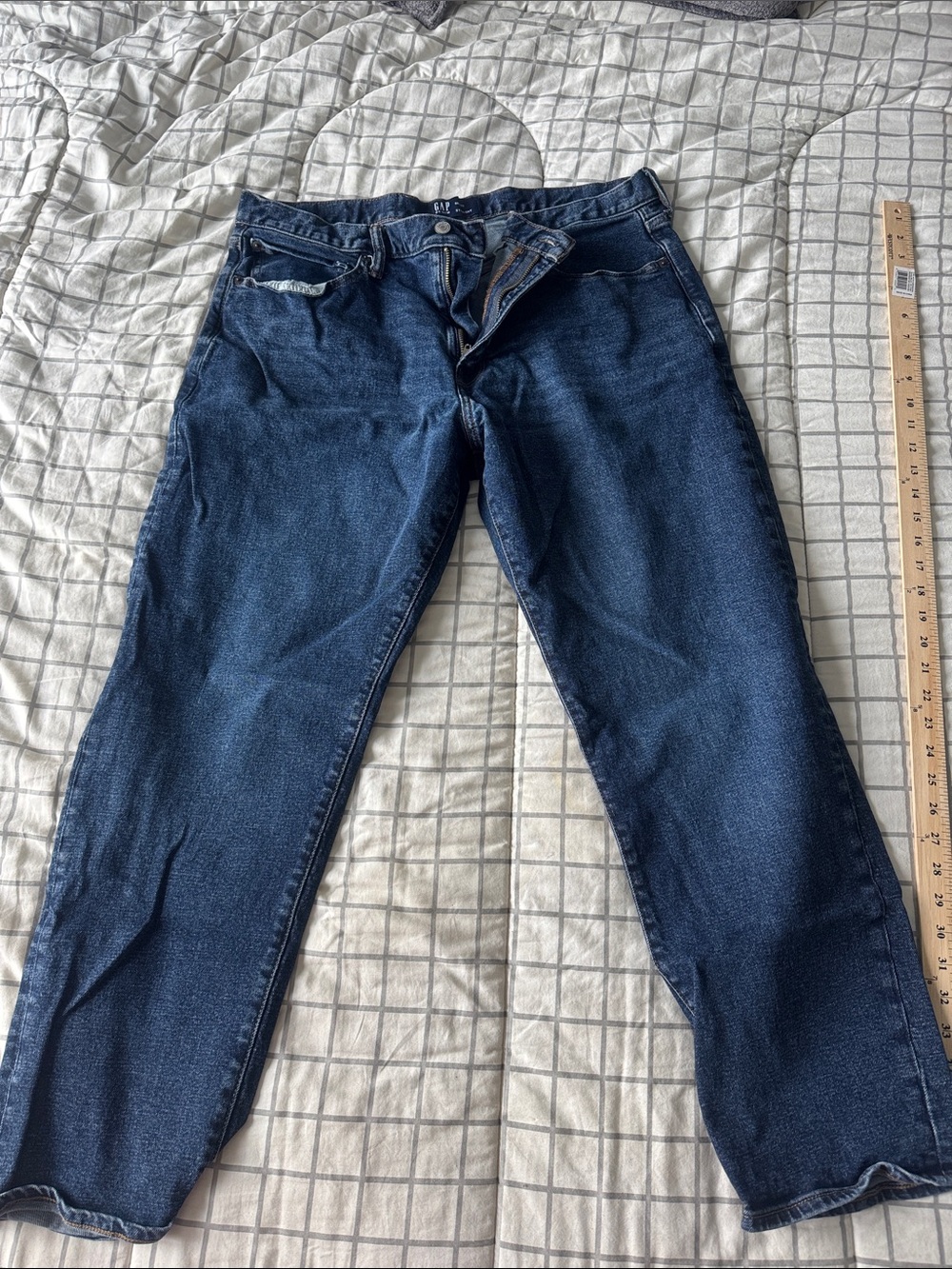 GAP Men's Relaxed Dark Blue Jeans 38 x 30